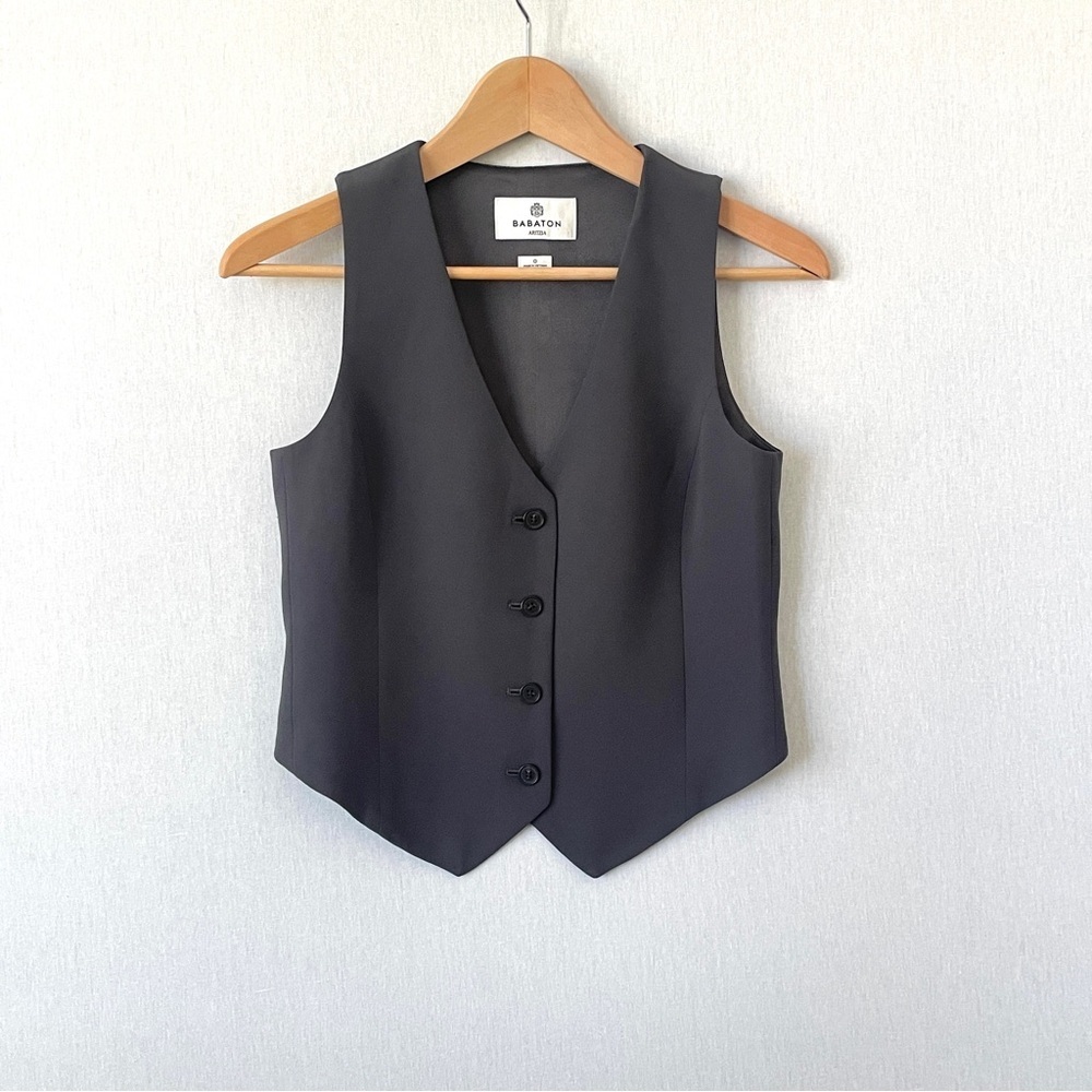 Aritzia Babaton Deniro Vest in Crepe